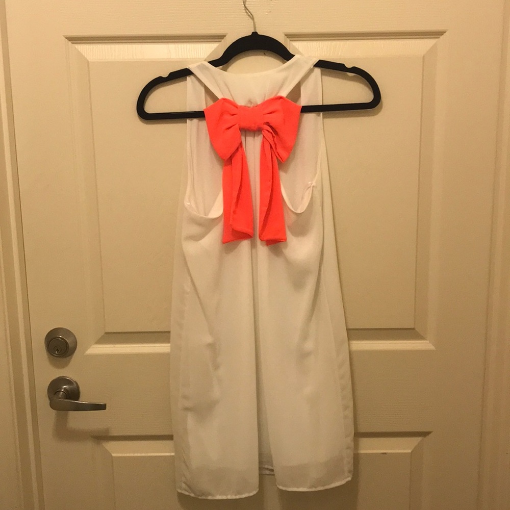 White chiffon shift dress